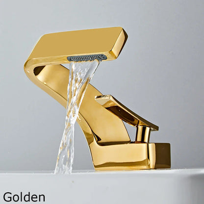 Modern Black Bathroom Sink Faucet - 115Golden / United States