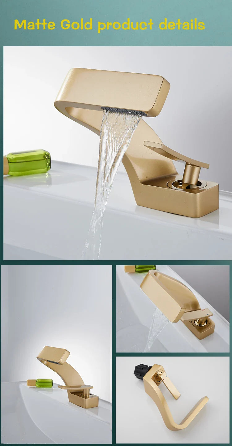 Modern Black Bathroom Sink Faucet