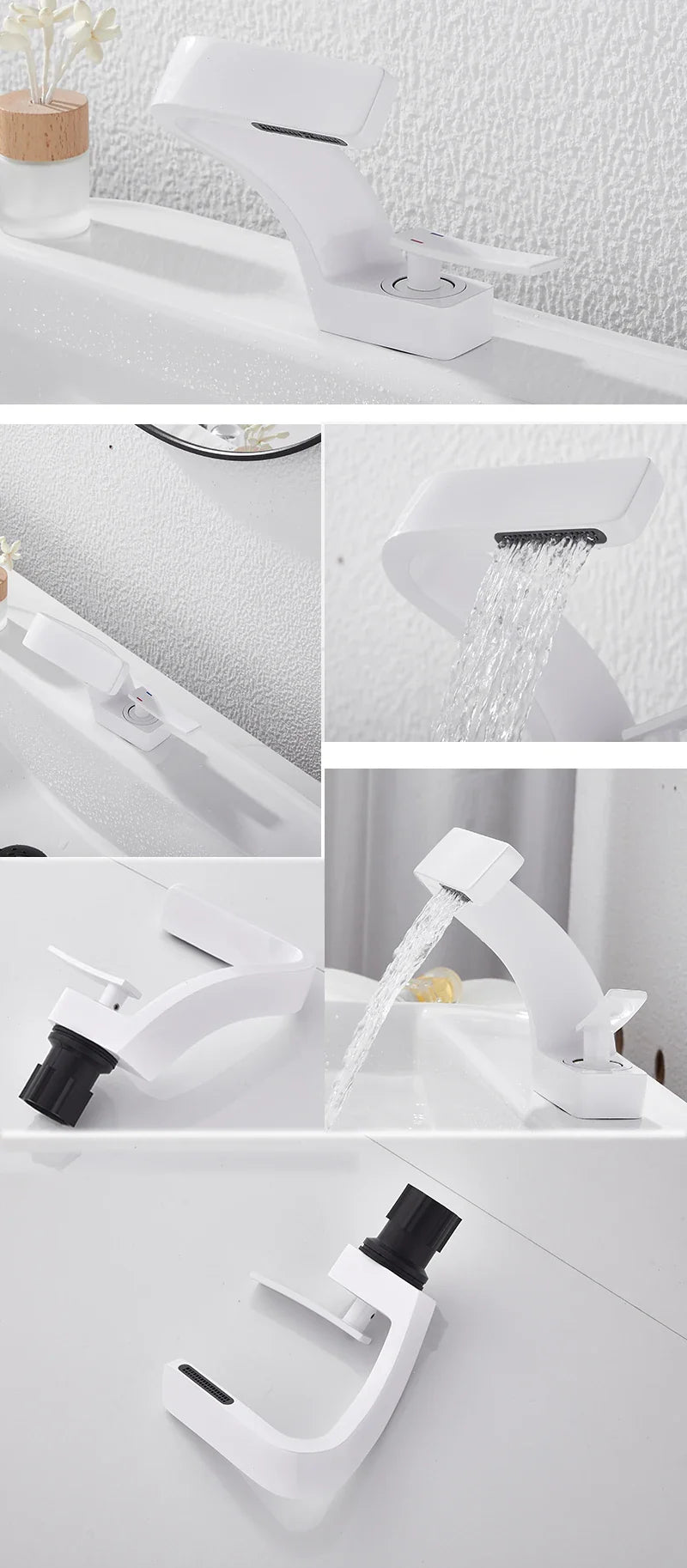 Modern Black Bathroom Sink Faucet