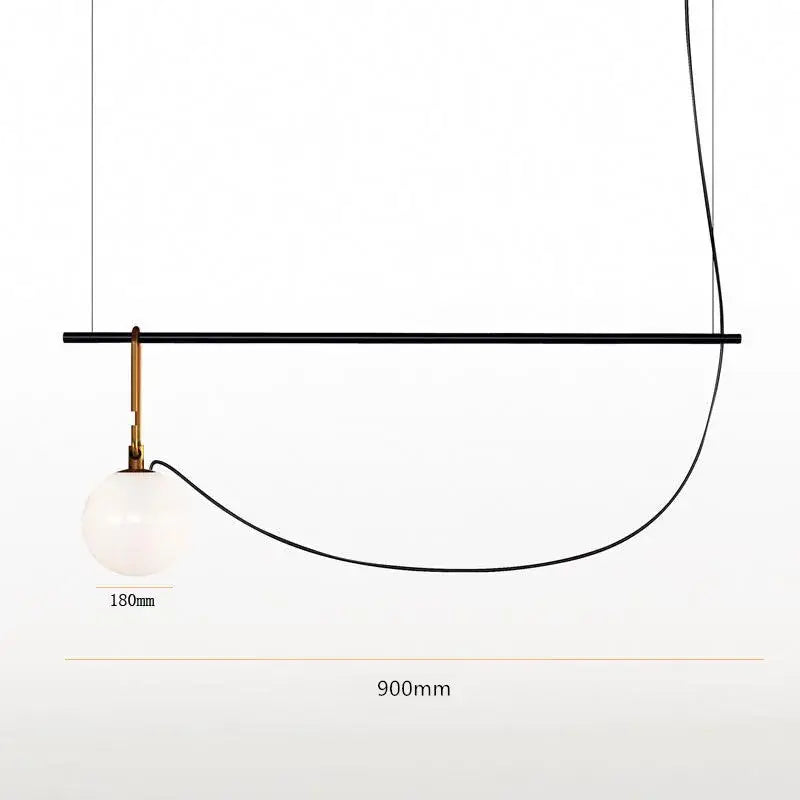 Modern black and brass pendant light with a frosted glass ball globe ideal for bedroom decorbites glass ball decor