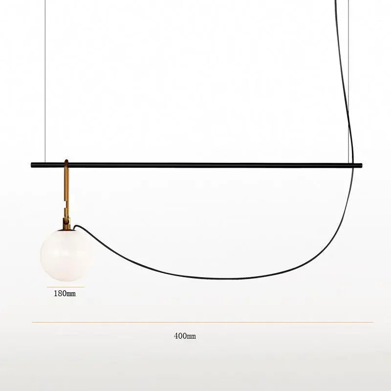 Modern black and brass pendant light with a spherical frosted glass ball for bedroom decorbites glass ball pendant light