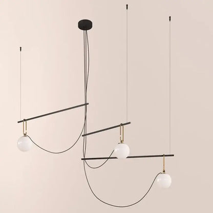 Modern black and brass pendant light with three white glass ball globes for bedroom decorbites glass ball decor