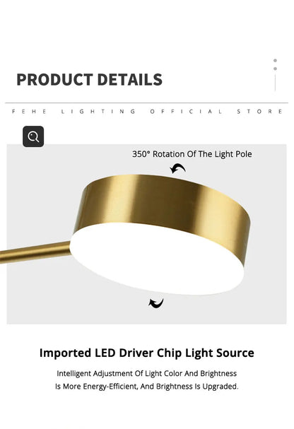 Modern Black Chandelier: Nordic Style Home Lighting - Chandelier