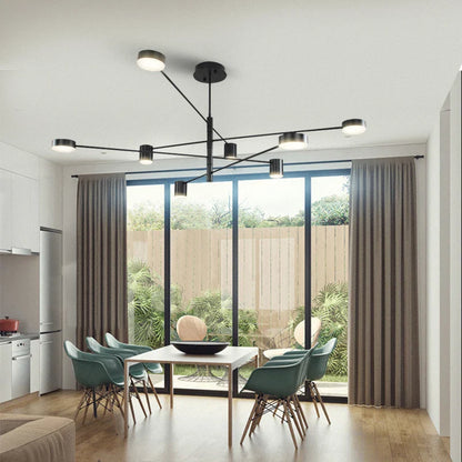 Modern Black Chandelier: Nordic Style Home Lighting - Chandelier