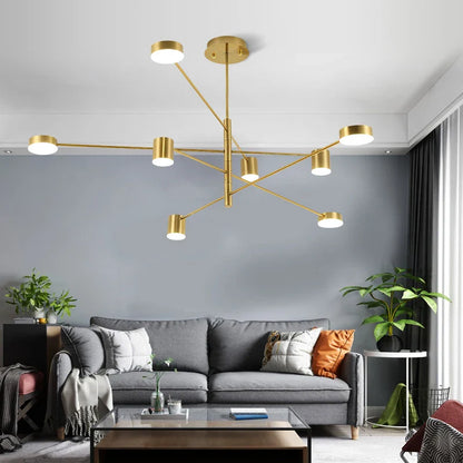 Modern Black Chandelier: Nordic Style Home Lighting - Chandelier