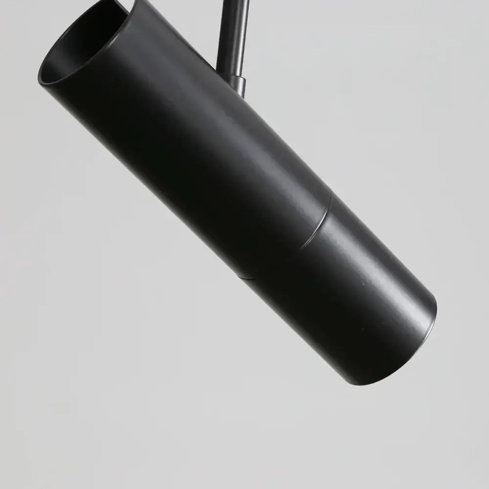 Modern black chandelier pendant light with matte finish and sleek cylindrical design for bedroom decorbites decor