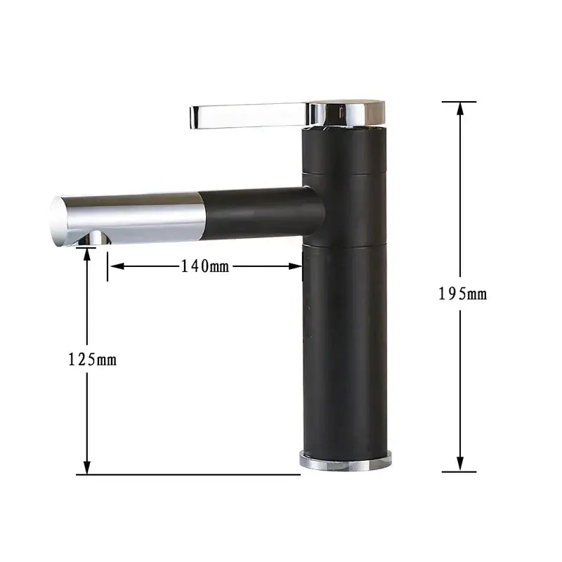 Modern black and chrome brass bathroom faucet with sleek minimalist design for bathroom faucet vessel decorbites brass bathroom use