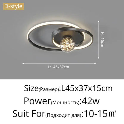 Modern black and chrome decorbites gypsophila chandelier with sleek metal frame and illuminated crystal globe centerpiece
