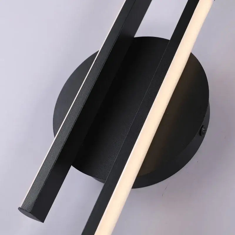 Modern black and cream decorbites led strip wall light with sleek angular design for bedroom wall light decor