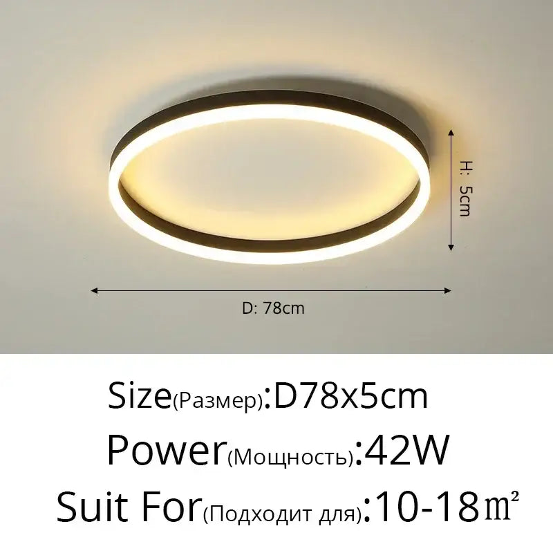 Modern black circular led ceiling light with sleek frame and warm white illumination for living room decorbites circular led ceiling lights