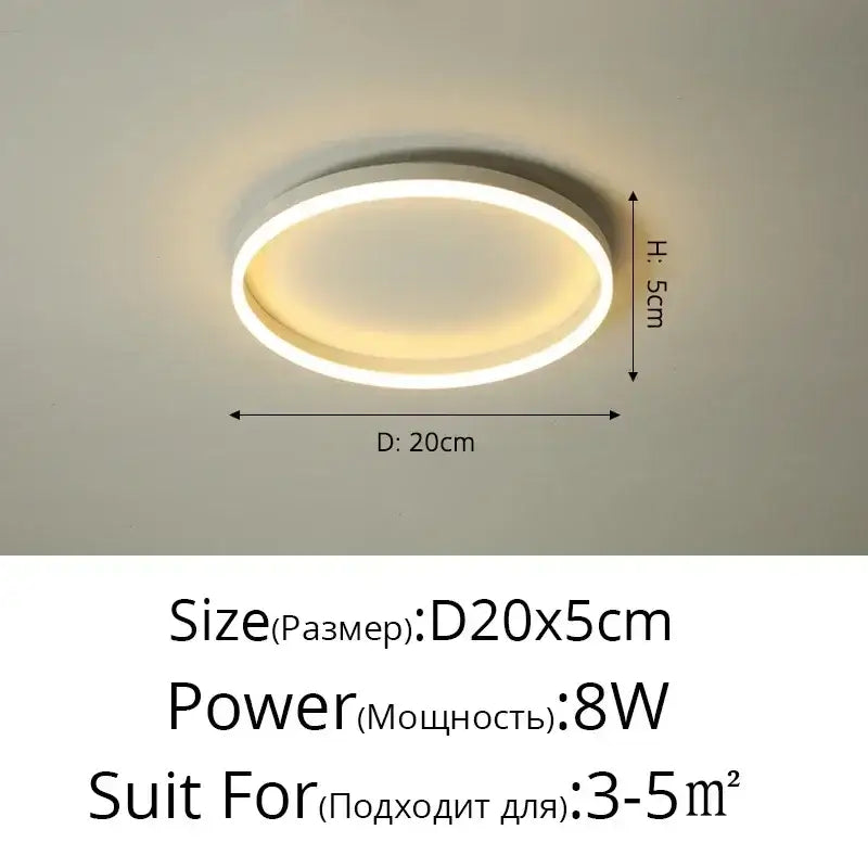Modern black circular led ceiling light with sleek white frame and warm glow ideal for ceiling lights decorbites circular led