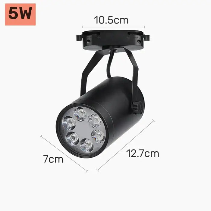 Black 5w led rgb led track light with six clear bulbs in a circular pattern for modern ktv stage decorbites colorful rgb use