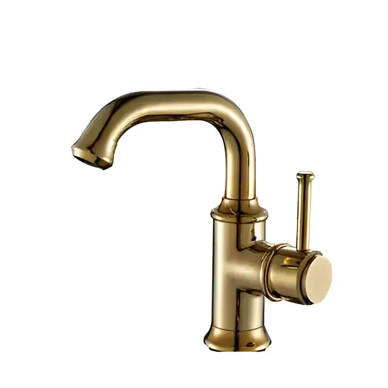 Modern black and copper basin faucet with brass finish single handle and curved spout decorbites black antique brass