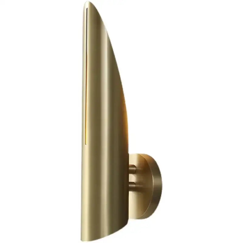 Modern black copper luxe wall lamp with gold-toned minimalist curved sconce and brushed metal finish by decorbites black copper