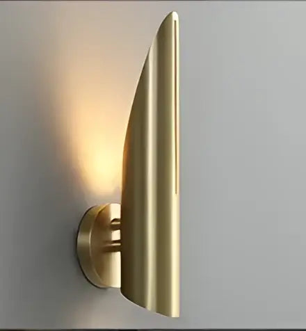 Modern black copper luxe wall lamp with gold-colored sleek curved teardrop sconce for living room decorbites black copper