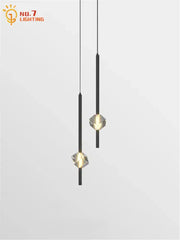 Modern black crystal bedroom pendant lights featuring faceted crystal accents ideal for decorbites crystal bedroom decor