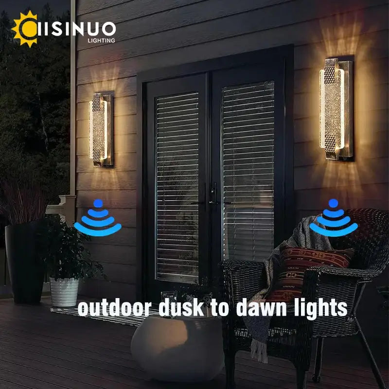 Modern black crystal bubble glass wall sconce with silver textured rectangular design for porch and garden decorbites crystal bubble