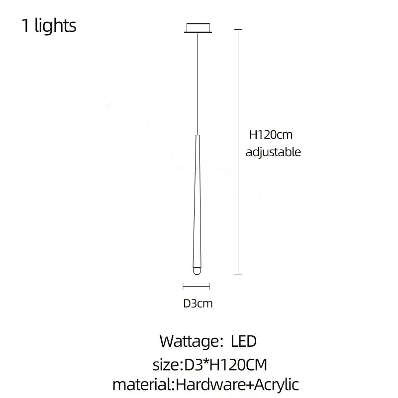 Modern black crystal led chandelier pendant light with adjustable 120cm acrylic and hardware design decorbites crystal led