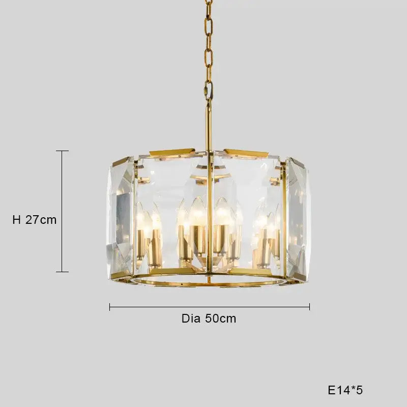 Modern black crystal pendant chandelier with gold-toned frame clear faceted crystals and five exposed e14 bulbs for luxe decorbites black crystal lighting