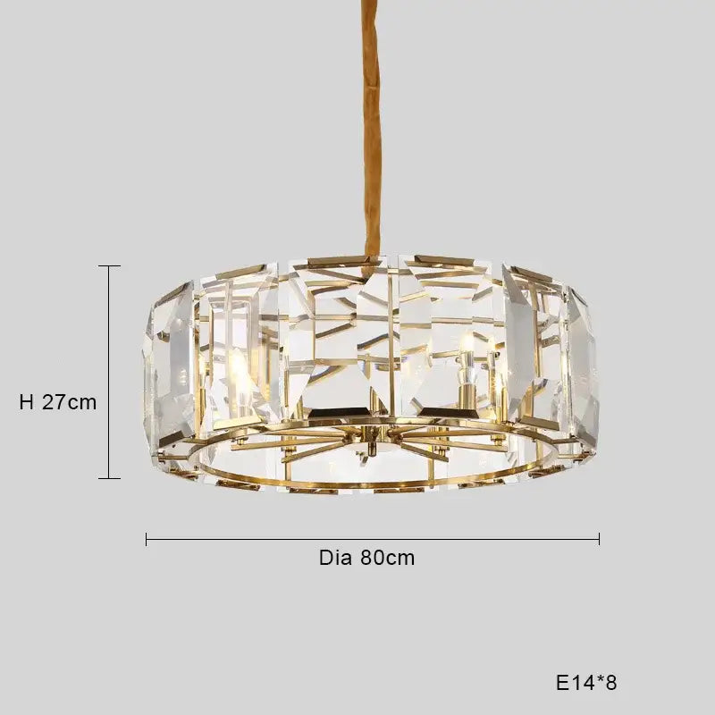 A modern black crystal pendant chandelier with gold-toned metal frame and clear faceted crystals for luxe dining decorbites black crystal lighting