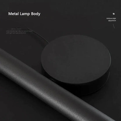 Modern black cylindrical led pendant lamps with a sleek metal body and circular base ideal for dining room decorbites adjustable led