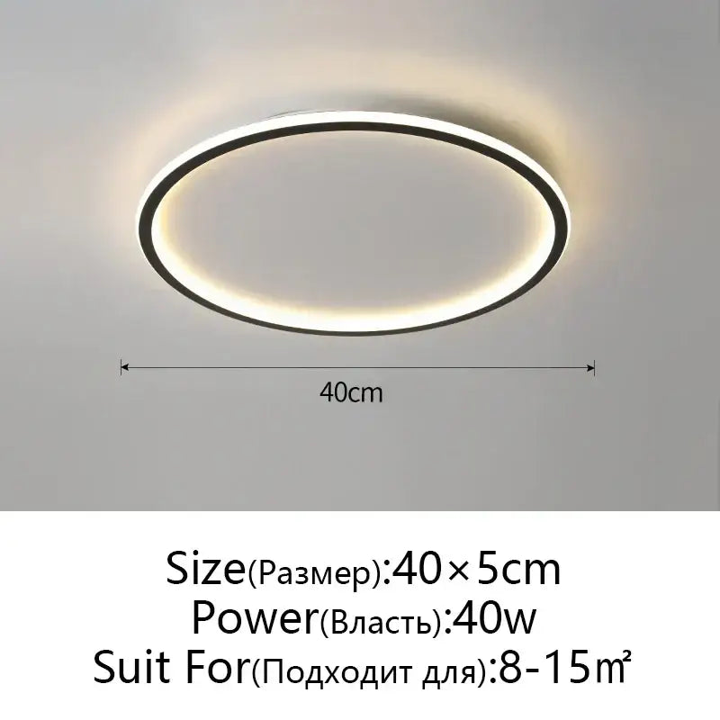 Modern black decorbites dimmable led ceiling light with sleek frame and warm white illumination for living room use