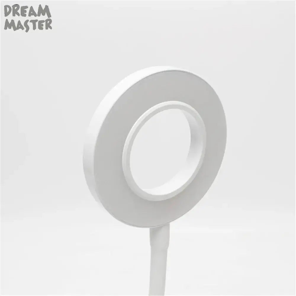 White circular ring light wall lamp with sleek plastic finish for decorbites dimmable led bedroom reading light