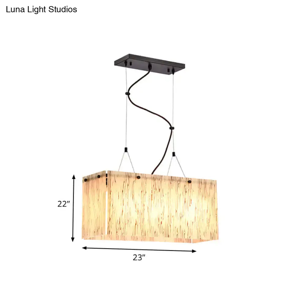 Decorbites modern black dining room island light fixture with rectangular amber glass shade and adjustable cord length bulb base e26 light type