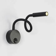 Modern black flexible gooseneck led wall sconces by decorbites with circular base for bedroom reading decorbites led wall
