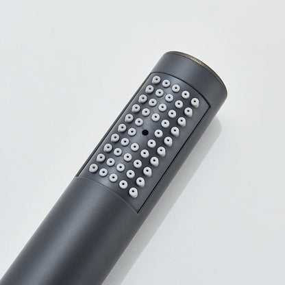 Modern Black Floor Mounted Tub Faucet