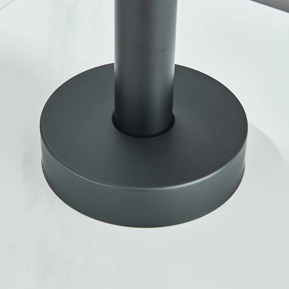 Modern Black Floor Mounted Tub Faucet