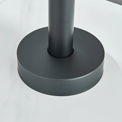 Modern Black Floor Mounted Tub Faucet