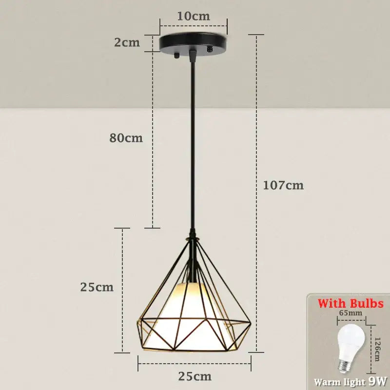 Modern black geometric led ceiling lamp with warm white glass shade for kitchen decorbites led ceiling lighting