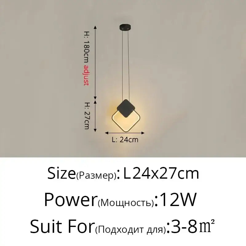 Modern black and gold geometric led pendant light with adjustable height ideal for living room decorbites pendant lights