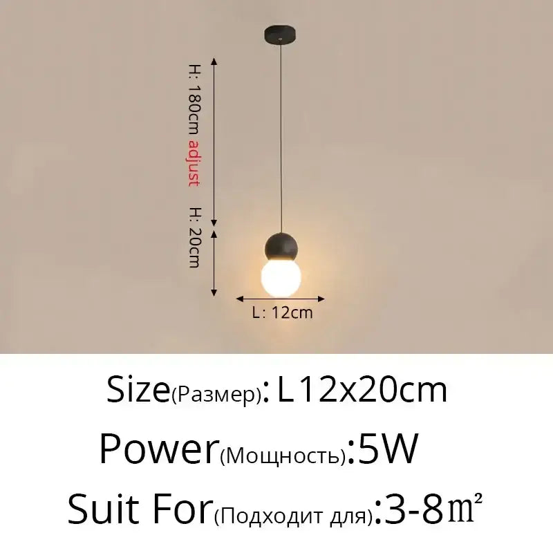 Modern black geometric led pendant light featuring a black spherical design with warm white bulb and adjustable height for living room decorbites geometric led pendant lights