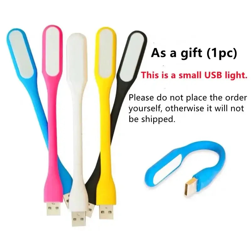 Modern black glass ball led chandelier with colorful silicone usb led reading lights in blue pink white yellow and black