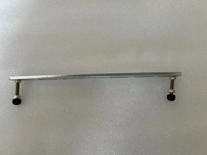 Silver metal shelf bracket with black rubber feet and threaded screws for modern black glass bubble ball chandelier decorbites glass bubble