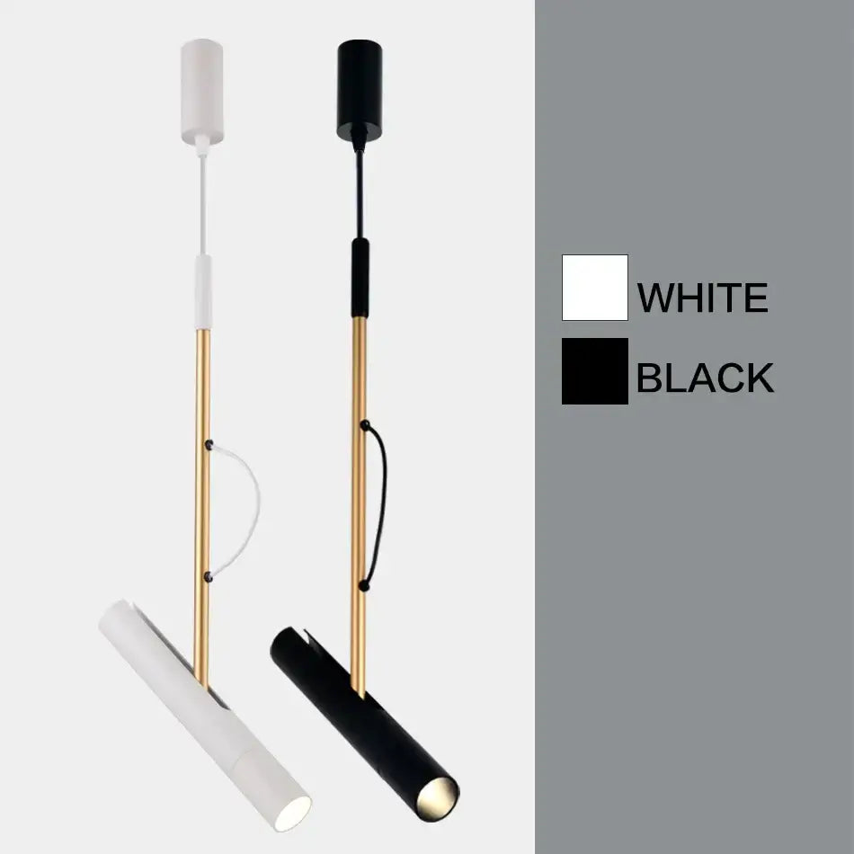 Modern black and gold adjustable led track light with sleek gold stem and white or black shades for kitchen island decorbites adjustable led