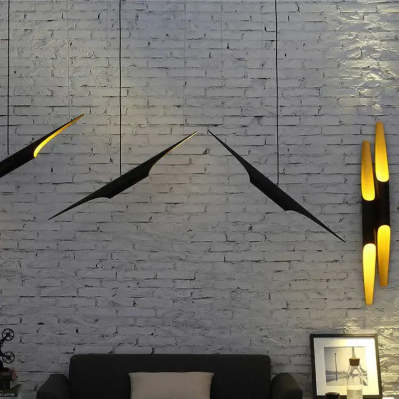 Modern black and gold geometric coltrane pendant light with sleek angular design for dining room decorbites pendant light
