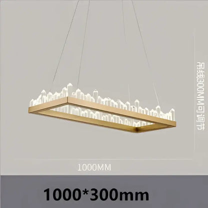 A modern black and gold crystal led pendant light with a gold metal frame and white led bulbs for dining room decorbites crystal led chandelier