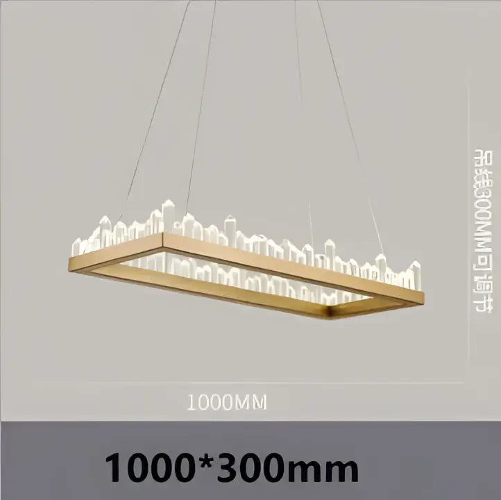 A modern black and gold crystal led pendant light with a gold metal frame and white led bulbs for dining room decorbites crystal led chandelier