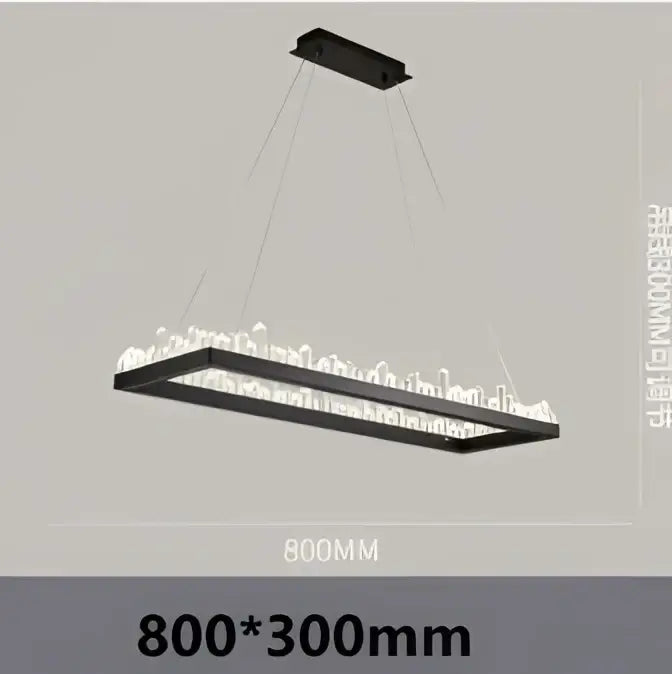 Modern black and gold crystal led pendant light with clear crystal elements for dining room decorbites crystal led chandelier