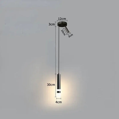 Minimalist black and gold pendant light with metallic finish and frosted glass diffuser for 5 square meters kitchen