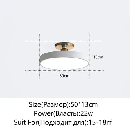 Modern black and gold led ceiling lamp with sleek white circular shade and polished brass base by decorbites ceiling lamp