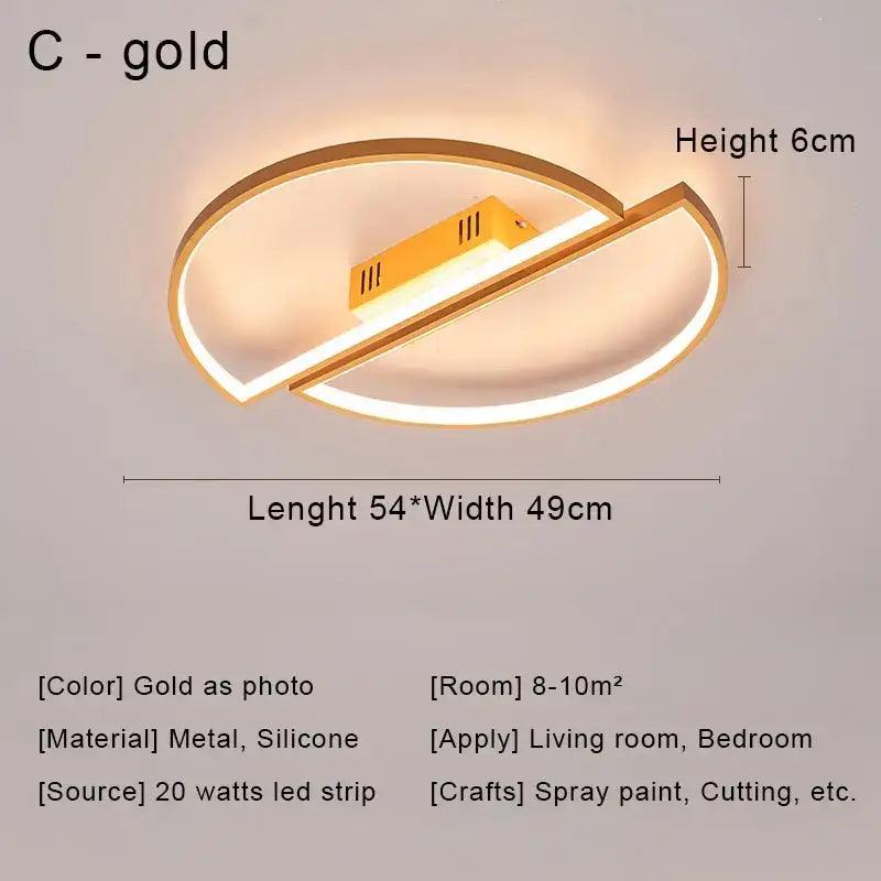 Modern black and gold led chandelier ceiling light with sleek oval design and integrated led strip for living room decorbites black led