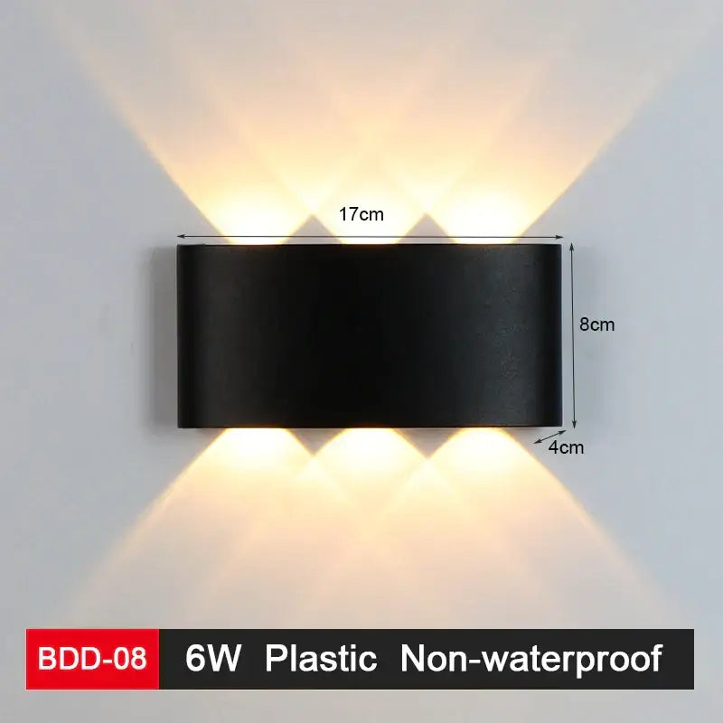 Modern black and gold led wall lamp with three warm-toned lights for living room decorbites led wall lighting