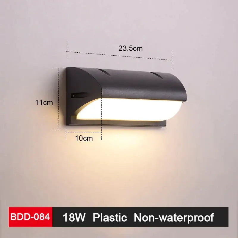 Modern black and gold led wall lamp with sleek geometric design and warm white decorbites led wall illumination