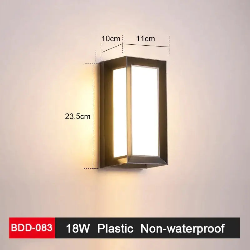 Modern black and gold led wall lamp with sleek geometric design and frosted plastic panels for living room decorbites led wall