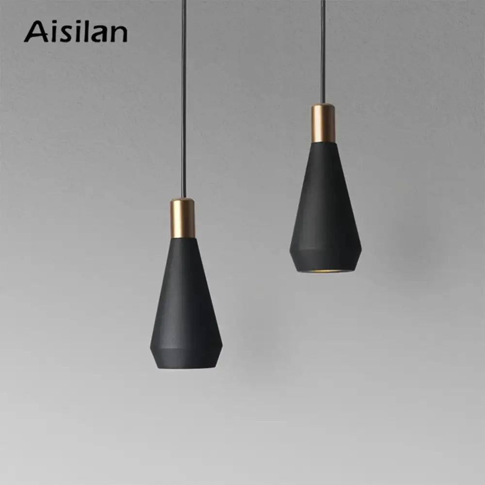 Modern black and gold metal pendant chandelier featuring black metal matte finish and gold-toned accents for dining room decorbites black metal