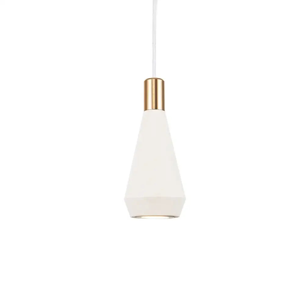 Modern black metal pendant chandelier with matte white faceted glass shade and polished brass accent for dining room decorbites black metal